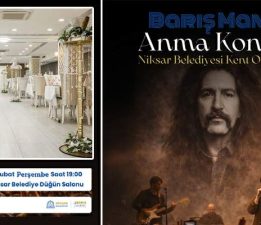 Niksar’da “Barış Manço” şarkılarla anılacak