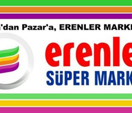 Cuma’dan Pazar’a, ERENLER MARKET’te