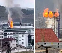 Tokat’ta kereste fabrikasının silosundaki yangın kontrol altına alındı