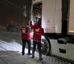 Tokat’ta kar yağışı ulaşımı aksattı