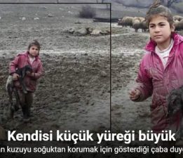 Kendisi küçük yüreği büyük Zeynep’in gösterdiği çaba duygulandırdı