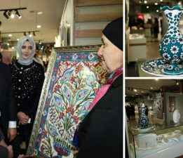 Belmek Kursları’nda şekillenen çiniler görücüye çıktı