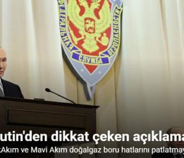 Putin: “Birileri TürkAkım ve Mavi Akım doğalgaz boru hatlarını patlatmaya çalışıyor”