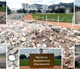 Stadyumun tüm tribünleri yıkıldı “Tokat’ın Hafızası” silindi