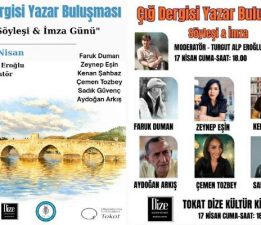 “Çiğ Dergisi” yazarları Tokat’ta okurlarıyla buluşuyor