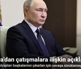 Rusya, “ABD ve İsrail, Arapları başkalarının çıkarları için savaşa sürüklemeye çalışıyorlar”
