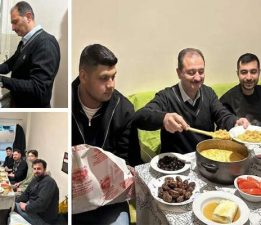 Sahurda Cüneyt Aldemir gençler için menemen yaptı