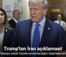 Trump, “(İran savaşı) Savaşın büyük ölçüde tamamlandığını düşünüyorum”