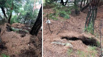 Tokat’ta heyelan ve kaya düşmesi nedeniyle 13 daire tahliye edildi