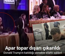Donald Trump, katıldığı programda silah seslerinin duyulması üzerine salondan tahliye edildi