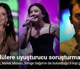 Aralarında Mustafa Ceceli, Melek Mosso, Simge Sağın’ın da bulunduğu ünlü isimlere uyuşturucu operasyonu