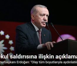 Cumhurbaşkanı Erdoğan: “Hepimizin yüreğine kor ateş düşüren saldırının siyasi polemiklere malzeme yapılmaması, ahlaki bir görevdir”