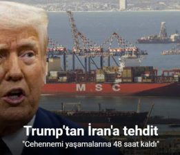 Trump: “İran’ın cehennemi yaşamasına 48 saat kaldı”