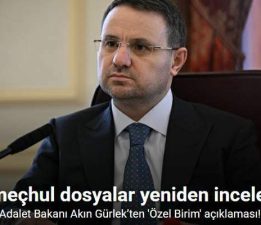 Adalet Bakanı Gürlek: “Takipsizlik verilen tüm dosyalar incelenecek”