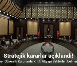 Siber Güvenlik Kurulu’nda “Kritik Altyapı Sektörleri” belirlendi