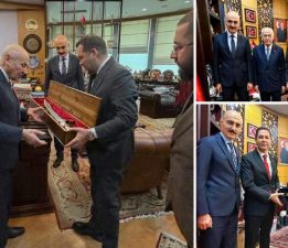 “Onbeşliler” dizisinin yapımcıları ve senaristinden Bahçeli’ye ziyaret