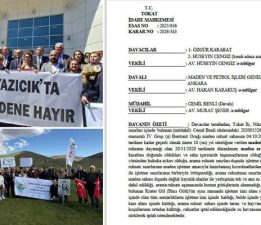 Tokat’ta “Yazıcık Halkı” kazandı, Maden ruhsatları iptal edildi