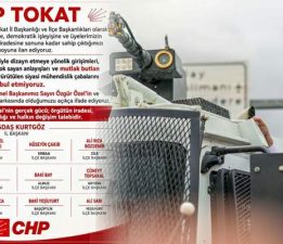 CHP Tokat örgütü, “Parti içi siyasi mühendislik çabalarını kabul etmiyoruz”