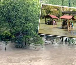 Tokat’ta yazın serinleten kamelyalar sular altında kaldı