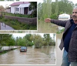 Yeşilyurt’ta taşkın sonrası çiftçiler tarlalarına giremedi