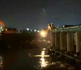 Turhal’da taşkın riskine karşı su bendi kontrollü şekilde yıkıldı