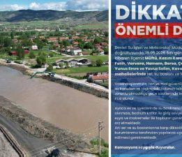 Turhal’da taşkın riski altındaki yerleşim yerleri boşaltılıyor
