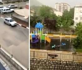 Taşkın uyarısı yapılan Tokat’ta yağmur etkili oldu