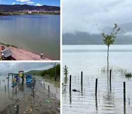 Almus Barajı’nda 3 günlük değişim suyun yükselişini gözler önüne serdi