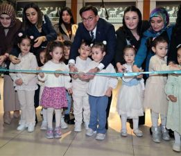Tokat Belediyesi Çocuk Gündüz Bakımevi’nin hazırladığı “Ebru Sergisi” açıldı
