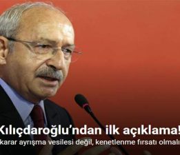 Kemal Kılıçdaroğlu: “Cumhuriyet Halk Partisi; kişisel ikbal arayışlarının mücadele alanı değildir”