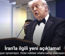 Trump: “İranlı liderler ya doğru olanı yapacaklar ya da biz bu işi sonuna kadar götüreceğiz”