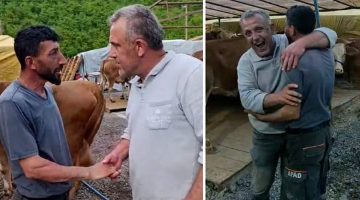 Kurban pazarında dakikalarca süren pazarlıkta inat kazandı