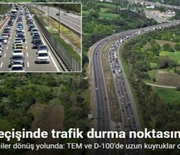 Bolu geçişinde trafik durma noktasına geldi