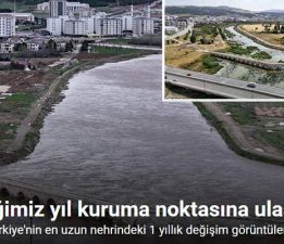 Türkiye’nin en uzun nehrindeki 1 yıllık değişim görüntülendi