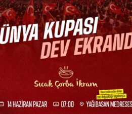 Hava şartları nedeniyle “Dünya Kupası Dev Ekran” etkinliğinin yeri değiştirildi