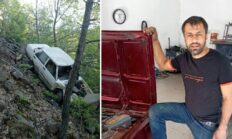 Tokat’ta uçuruma yuvarlanan aracın sürücüsü hayatını kaybetti