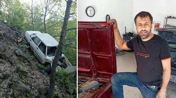 Tokat’ta uçuruma yuvarlanan aracın sürücüsü hayatını kaybetti
