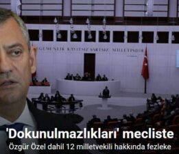 Özgür Özel dahil 12 milletvekili hakkında dokunulmazlık dosyası TBMM’de