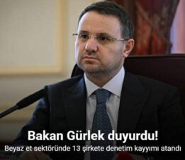 Adalet Bakanı Gürlek: “13 şirkete denetim kayyımı atanmıştır”