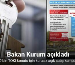 Bakan Kurum: “TOKİ açık satış kampanyası bugün başlıyor”