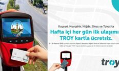 TROY kartla ilk “Toplu Taşıma Yolculuğu” Tokat’ta ücretsiz
