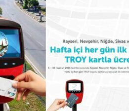 TROY kartla ilk “Toplu Taşıma Yolculuğu” Tokat’ta ücretsiz