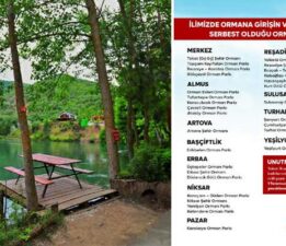 Tokat’ta ormanlık alanlara girişler yasaklandı