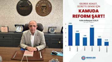 Tokat Memur-Sen İl temsilcisi Ceylan, “Gelirde adalet, Ücrette denge için kamuda reform şart”