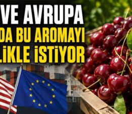 ABD ve Avrupa kirazda bu aromayı özellikle istiyor