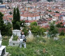 Tokat’ta mezarlıklar için “Yaz Bakımı” devam ediyor
