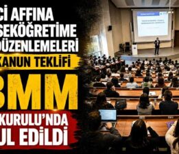 Öğrenci affına ve yükseköğretime ilişkin düzenlemeleri içeren kanun teklifi TBMM Genel Kurulu’nda kabul edildi