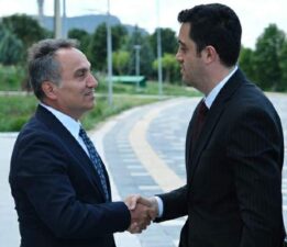 Adalet Komisyonu Başkanı Burak Özdemir’den Rektör Prof. Dr. Fatih Yılmaz’a ziyaret