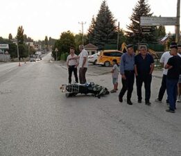 Tokat’ta 14 yaşındaki sürücünün kullandığı otomobil ile motosiklet çarpıştı: 1 yaralı
