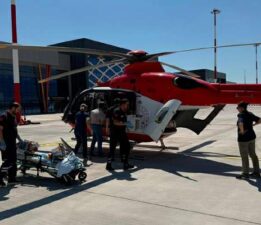 4 aylık bebek hava ambulansı ile İstanbul’a sevk edildi
